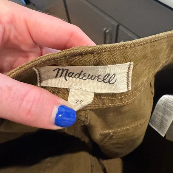 Madewell The Slim Straight Utility Pant in Garment Dye Womens Size 29 - Picture 6 of 6